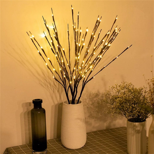 3 Ramas De Árbol Suaves Con Decoración Led 2024