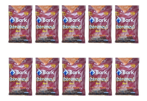 Bark Snacks P/ Cães Sobremesa Chocolate 60g Kit 10 Unid.