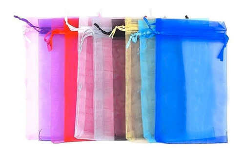 Bolsas De Organza 15 X 30 Cm Pack 10 Unidades Varios Colores