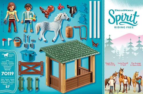 Playmobil 70119 Spirit - Riding Arena With Lucky And Javier