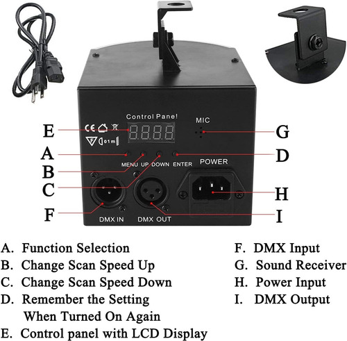Luces De Fiesta Con Proyector Láser Dj Con Control Remoto