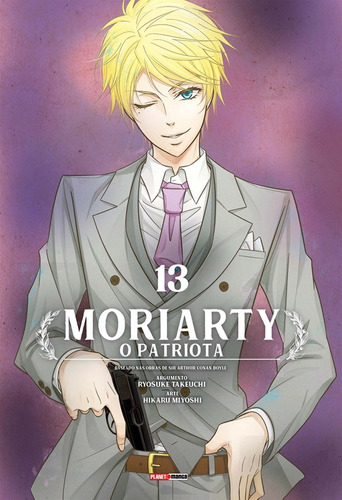 Moriarty: O Patriota Vol. 13, de Takeuchi, Ryosuke. Editora Panini Brasil LTDA, capa mole em português, 2021