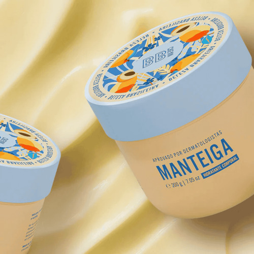 Kit Creme Manteiga Hidratante + Esfrega Bumbum Corporal