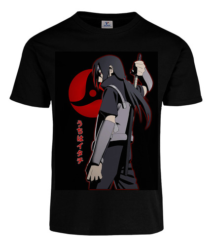 Playera Itachi Uchiha Mangekyou Sharingan Naruto Shippuden