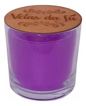 Comprar Vela Personalizada Perfumada Artesanal Em Vidro, De Lavanda Cor Violeta Fragrância Diversas Diversas