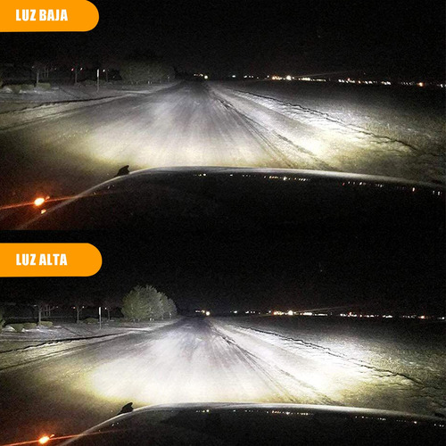 2 Faros Unidad Cuadrada Rectangular Leds 5x7 Alta/baja