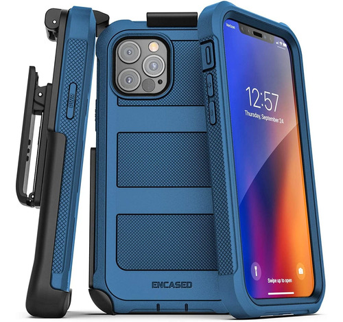 Funda Para iPhone 12 Pro, Azul/resistente/soporte