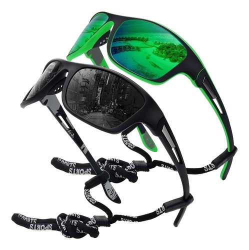 1 Gafas De Sol Hombre Deportiva Ciclismo Pesca Conducción