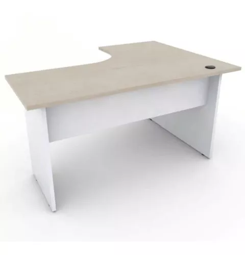 Lenart Escritorio extensible con almacenamiento WORK CONCEPT SLIM CW02 P  Derecho 90 cm blanco brillante