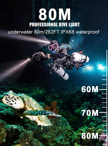 Linterna Frontal Para Submarinismo - Pfsn Professional Un...