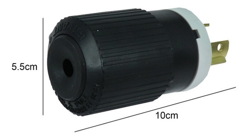Clavija 1/2 Vuelta 2 Polos Bryant 70615np 15a 250v 38801030