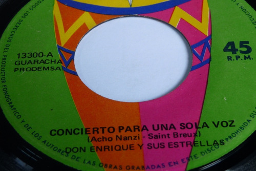 Jch- Don Enrique Y Sus Estrellas Concierto Para Una  45 Rpm 