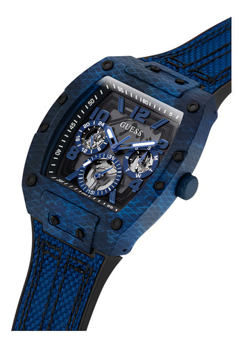 Relojes Caballero Marca Guess Original Phoenix Color De La Correa Azul Color Del Bisel Azul Color Del Fondo Azul