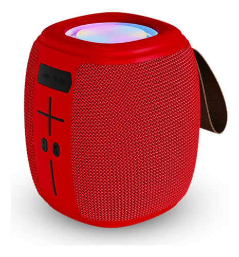 Bocina Portatil Bluetooth Recargable Luz Color Rojo Fs-s130