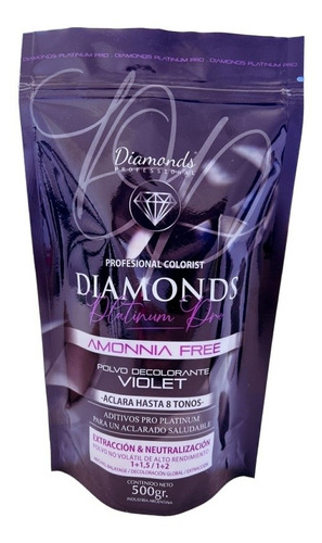  Polvo Decolorante Sin Amoníaco Diamonds Professional Tono Violet