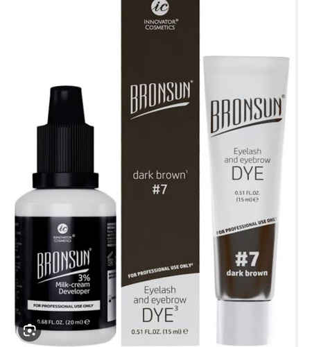 Kit Tinte Brunsun Mas Oxidante Tono dark brown+oxidante