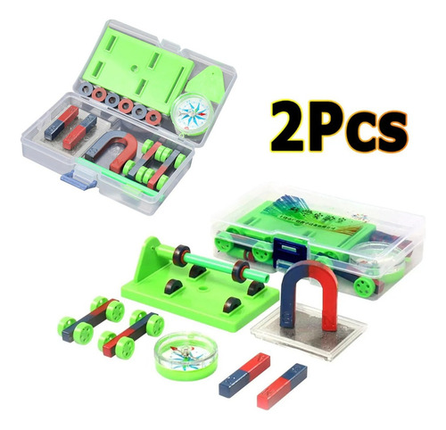 Kit De Experimentos De Ciencias Físicas Con Imanes, 2 Piezas