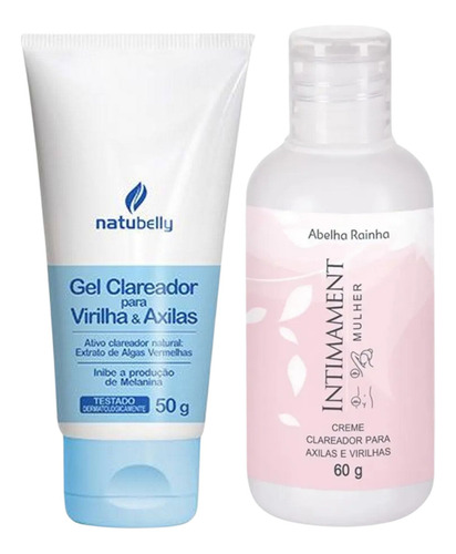 Gel Clareador Para Virilha E Axilas 100% Natural (natubelly)