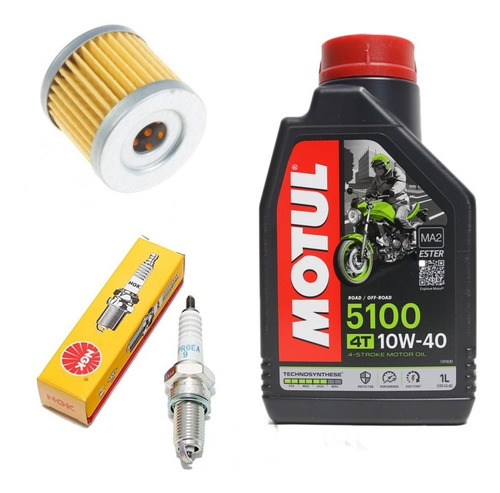 Kit De Mantencion Euromot Gxt 200 (aceite + Filtro + Bujia) 