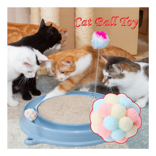L Pelota Elástica W Funny Cat Toy Juguetes Creative Col Mk0w