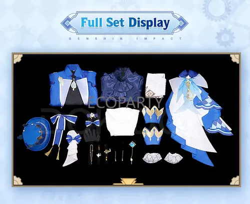 OSIAS Disfraz Cosplay Furina Forma Blanca – Edición Premium De Genshin Impact