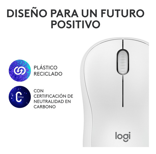Mouse Logitech M240 Silent Inalámbrico Blanco