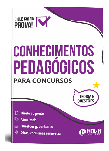 Apostila Atualziada Conhecimentos Pedagógicos Para Concursos - Editora Nova