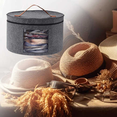 Organizador De Sombrero De Vaquero Gris Grande .