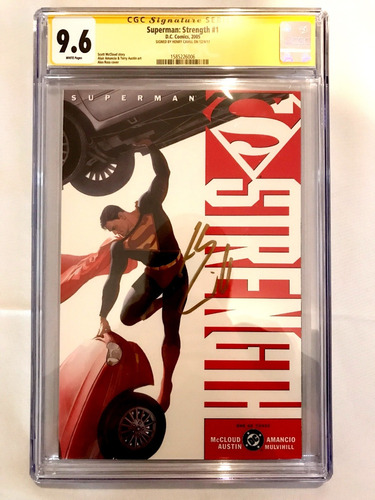 Autografo De Henry Cavill Superman Comic Cgc Autografiado (Usado)