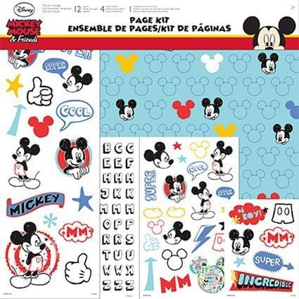 Disney Mickey Mouse Kit De Página De Álbumes De Recortes De