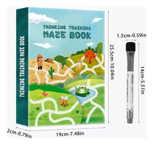 Libro De Ejercicios De Laberintos Para Niños 24 Desafíos