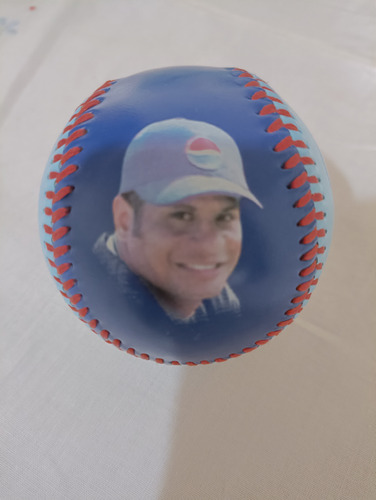 Pelota De Béisbol Firmada Imagen Y Firma Impresa Bob Abreu