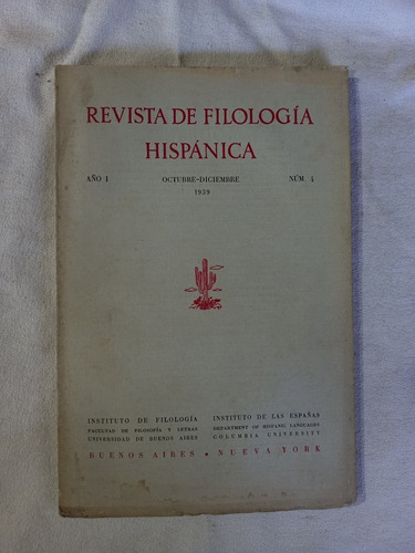 Revista De Filología Hispánica 1939  Alonso Levi Spitzer