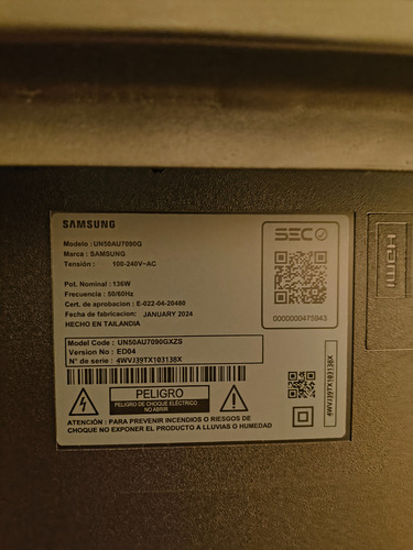 Smart Tv Samsung 50 Pulgadas (Usado)