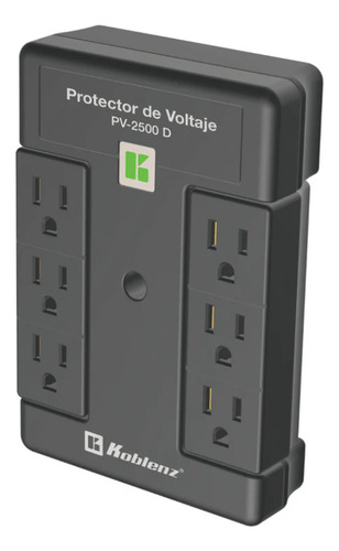 Protector De Voltaje Koblenz Pv-2500 D 6 Contactos