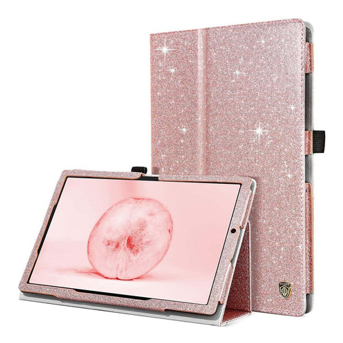 Funda Para Galaxy Tab A8 10.5 PuLG 2022 Brillante Oro Rosa