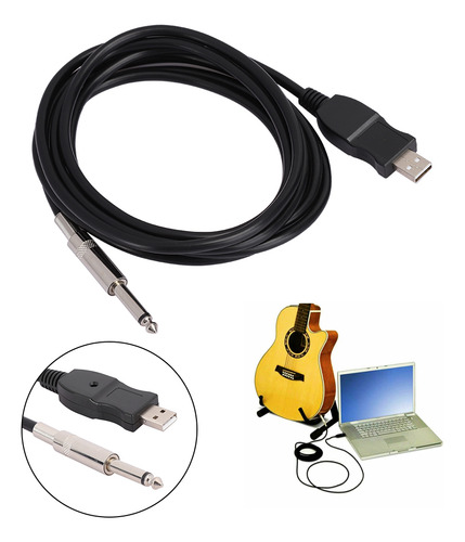 Cable De Audio Usb Para Guitarra Portátil, Conexión Inalámbr