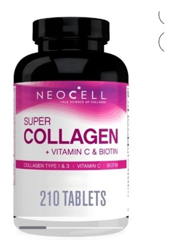 Super Collageno Con Vitam.c Y Biotin De Neocell 90 Tabletas