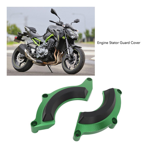 Cubierta Protector Motor Motociclet For Kawasaki Z900 Verde