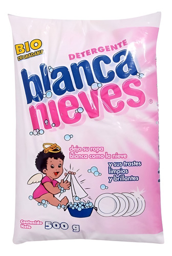 20 Bolsas De Detergente En Polvo Blanca Nieves 500g C7u