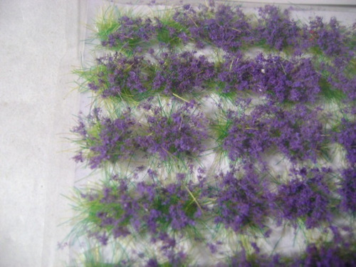 Imagen 5 de 10 de Nico Blister De Matas Y Flores Violetas D 10 Mm H0 (pmf 07)