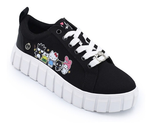 Tenis Mujer Negro Loly In The Sky Hello Kitty Friends Sanrio