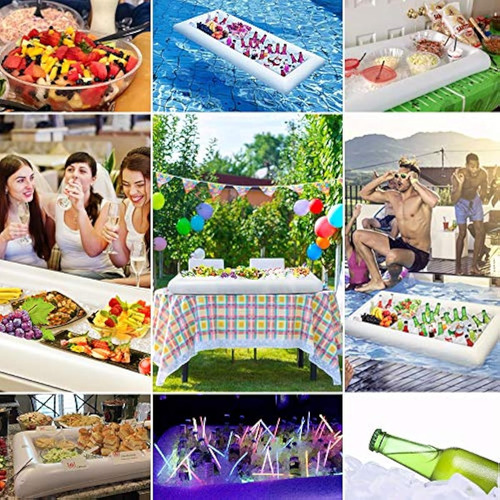 Hieleras Inflables Extra Grandes Para Fiestas Y Eventos 2pz