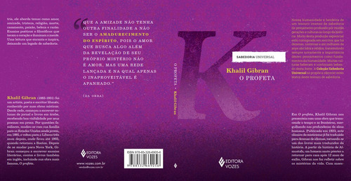 O Profeta, De Khalil, Gibran. Editorial Editora Vozes, Capa Mole, Edição 1 Em Português, 2024
