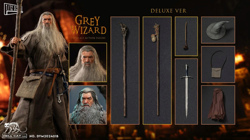 Hell Cat 1/12 Grey Wizard Action Figure Deluxe Dym202401b
