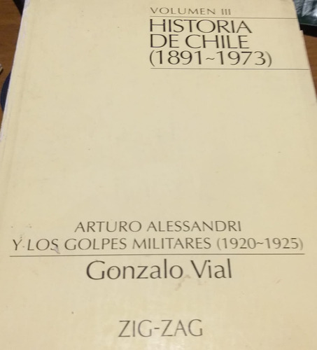 Libro Historia De Chile Gonzalo Vial