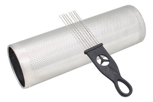 Guiro De Metal Com Raspador Latin Merengue Instrumento De