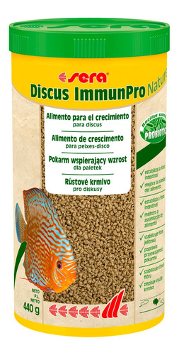 Sera Discus Immunpro Nature - 440g - Ração Peixes