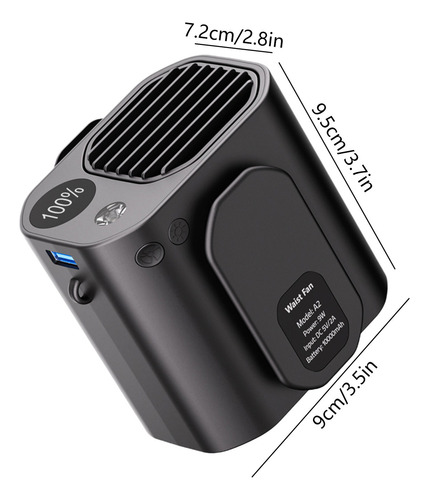 Ventilador Usb Portátil Multifunción Con Batería Larga I 886