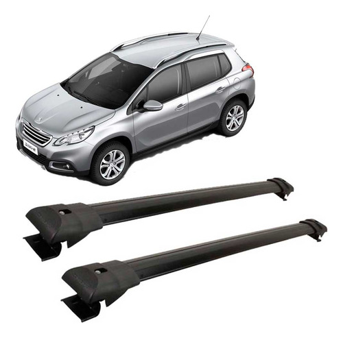 Barras De Techo Peugeot 2008 En Negro             